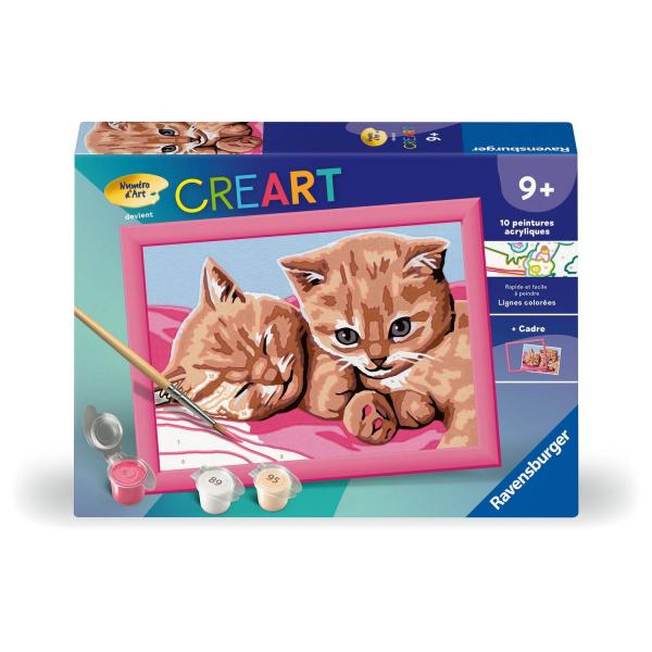 CreArt Kids 13x18cm: Dos gatitos pelirrojos - Ravensburger-25910