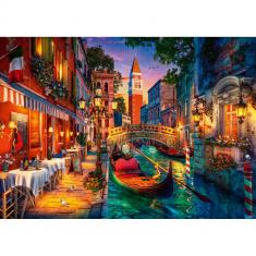 Puzzle 1000 pièces : Croisière sur les canaux à Venise 