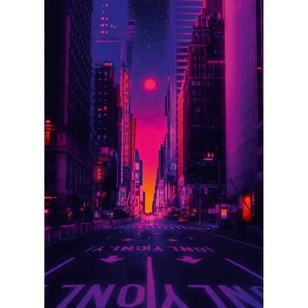 1000-teiliges Puzzle: Die Neonlichter von New York - Ravensburger-12001436