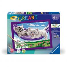 PEINTURE À NUMÉROS CREART RAVENSBURGER - PARESSEUX DOUX - BRICOLAGE PEINTURE À NUMÉROS CREART RAVENSBURGER - PARESSEUX DOUX - BRICOLAGE