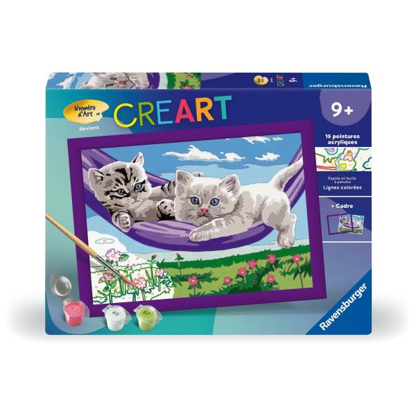  CreArt Kids 18x24cm: Kätzchen in der Hängematte - Ravensburger-25828