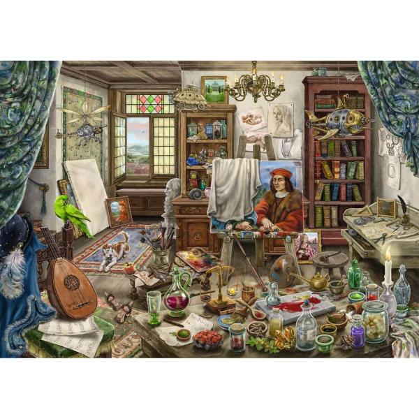 759 pieces puzzle: Escape Puzzle: Artist's studio - Ravensburger -16843