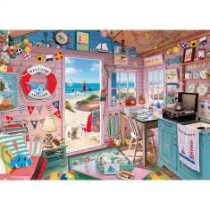 1000 piece puzzle: Beach hut