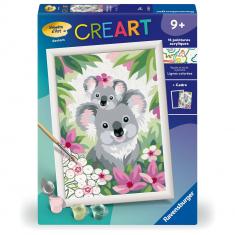 CreArt Kids 18x24cm: Koala mother and her baby