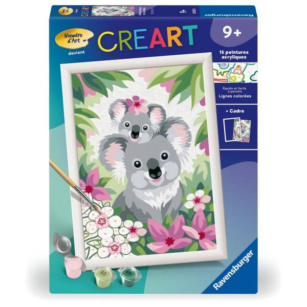 CreArt Kids 18x24cm: Mamá koala y su bebé - Ravensburger-25833