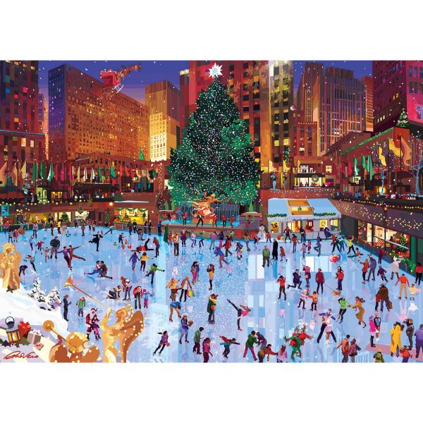 1000-teiliges Puzzle: Weihnachten im Rockefeller Center - Ravensburger-12000420