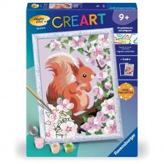 CreArt Kids 18x24cm: squirrel in spring