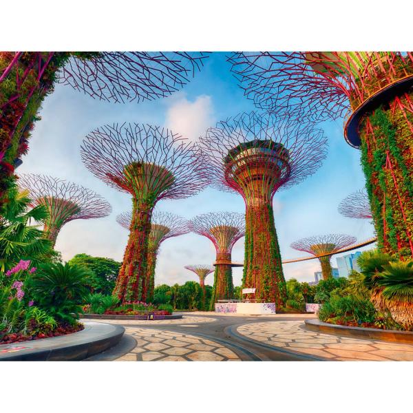 Puzzle 1500 pièces : Jardin de la baie de Singapour - Ravensburger-12001396