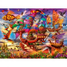 1500 piece puzzle: The flight