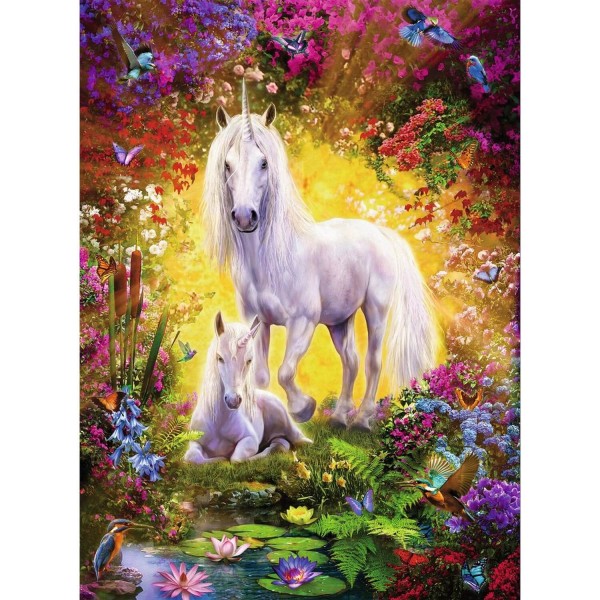 500 pieces Jigsaw Puzzle - The unicorn and his foal - Ravensburger-148257