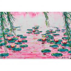 4000 piece puzzle: Pink water lilies