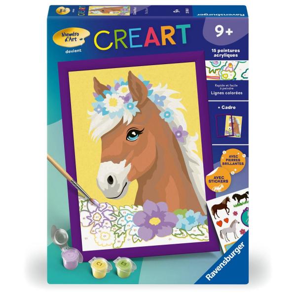  CreArt Kids 18x24cm: Blumenpferd - Ravensburger-25906