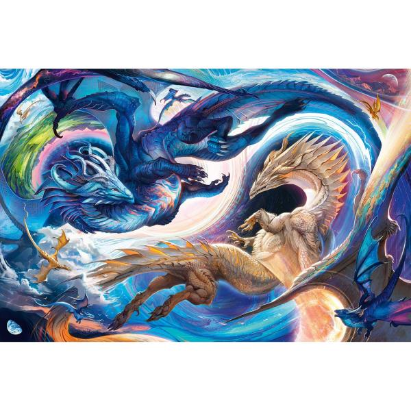 Puzzle 5000 pièces : Dragons de jour et de nuit  - Ravensburger-12000813