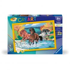 CreArt Kids 31x21cm: Horda de caballos