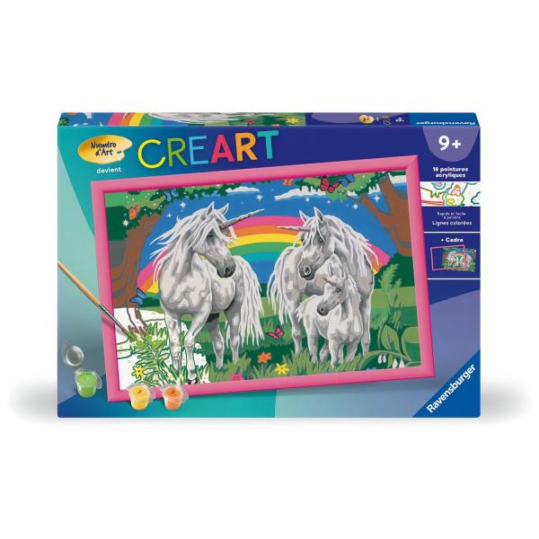 CreArt Kids 31x21cm: En la tierra de los unicornios - Ravensburger-25849