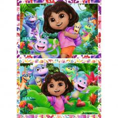 2 x 24 piece puzzle: The world of Dora the Explorer!