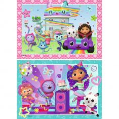 2 x 24-piece puzzle: Ready to party! - Gabby's Dollhou