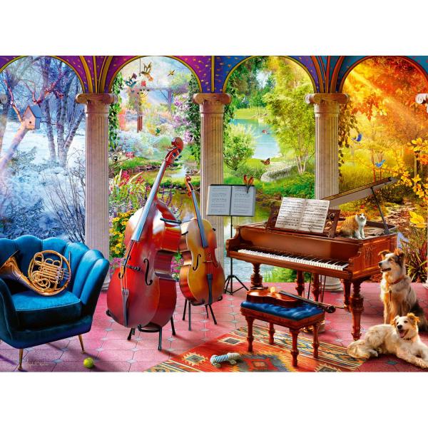 Puzzle 100 pièces : Les 4 Saisons en musique  - Ravensburger-12001366