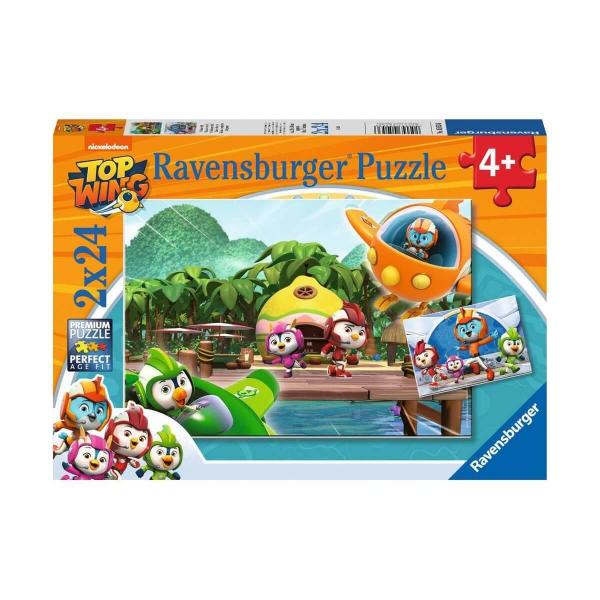 2 x 24-teiliges Top-Wing-Puzzle: Mission erfüllt - Ravensburger-50536