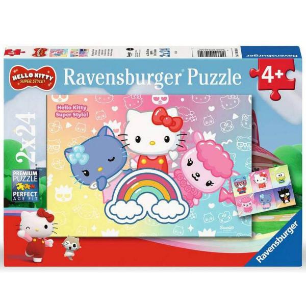 2 x 24-teiliges Puzzle: Hello Kitty - Ravensburger-12001034
