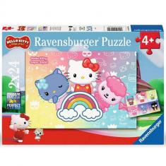 2 x 24 piece puzzles: Hello Kitty