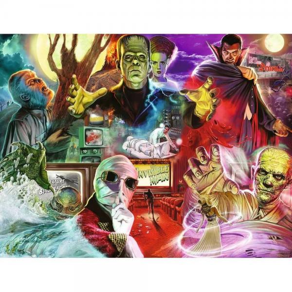 Puzzle 2000 pièces : Les monstres d'Universal - Ravensburger-12001341