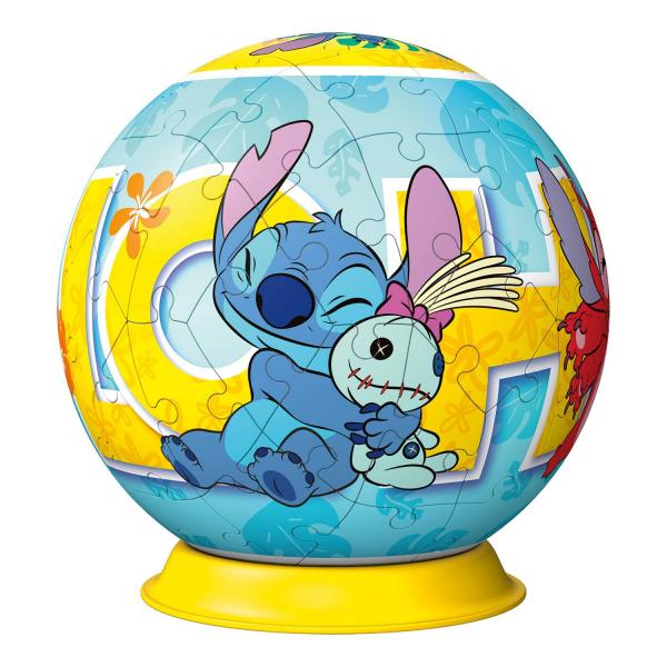 3D Ball Puzzle 72 pieces: Stitch - Ravensburger-11596