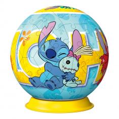 Puzzle 3D Ball 72 pièces : Stitch 