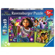 Puzzles 3 x 49 pièces :  Disney Encanto : La magie d'Encanto