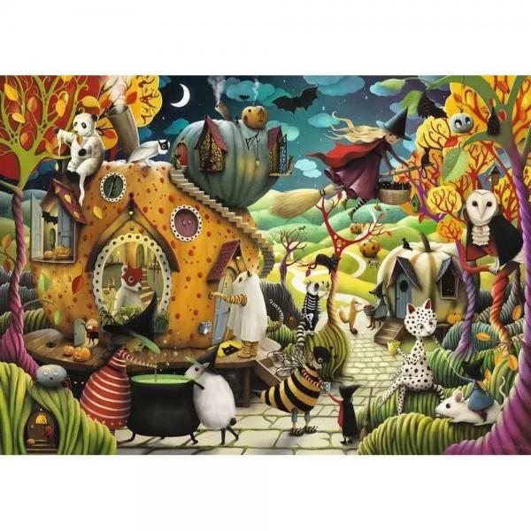 Puzzle 1000 pièces : Joyeux Halloween ! / Demelsa Haughton  - Ravensburger-12000402
