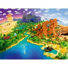 1500 piece puzzle: The world of Minecraft