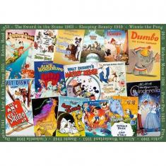  1000-Teile-Puzzle: Vintage-Disney-Filmplakate
