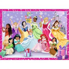 Puzzle XXL de 200 piezas: Princesas Disney: Una Navidad mágica