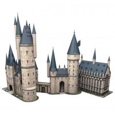 1080-piece 3D puzzle: Complete Harry Potter set: Hogwarts Castle, Great Hall and Astronomy Tower