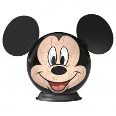 Puzzle 3D Bola 72 piezas: Disney Mickey Mouse