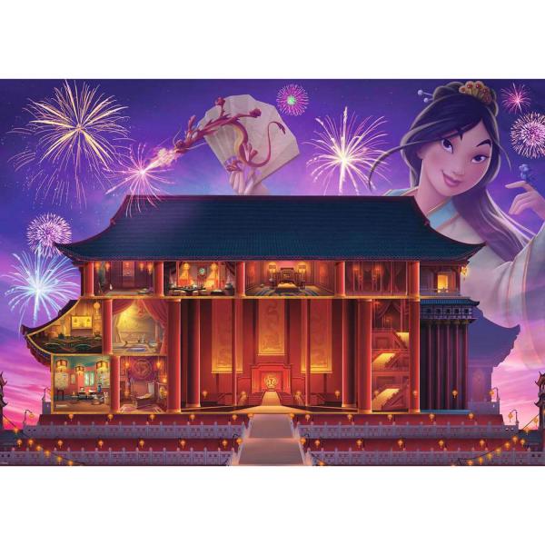 Puzzle 1000 piezas: Mulan (Colección Disney Princess Castle) - Ravensburger-17332