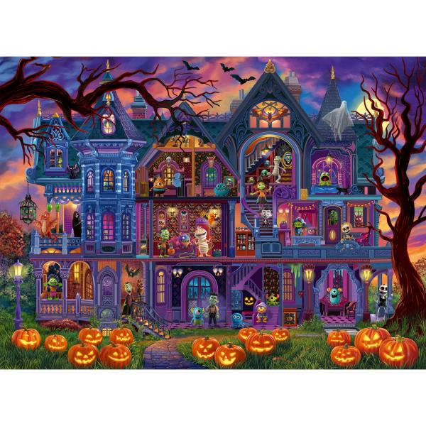 Puzzle XXL de 100 piezas: La casa de los monstruos - Ravensburger-12004070