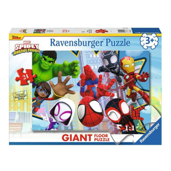 Puzzle Gigante de 24 piezas: Spidey: Un equipo fantástico - Ravensburger-3182