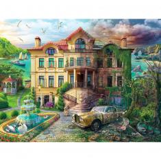 2000 piece jigsaw puzzle: Manor over time