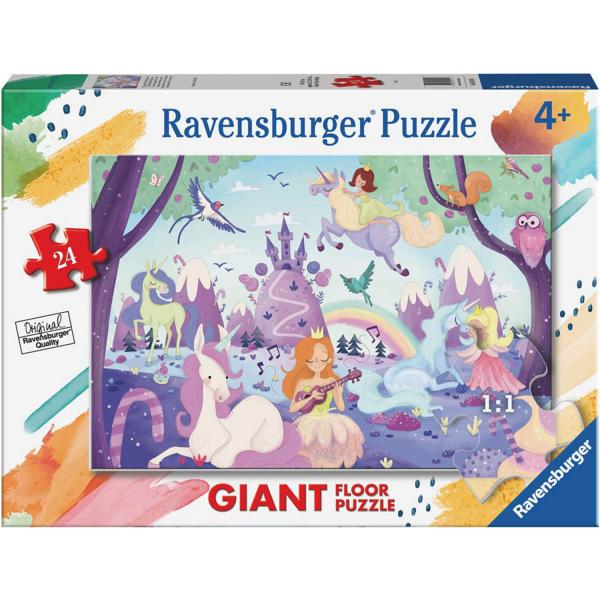 24 piece Giant Puzzle: The magical world of unicorns - Ravensburger-3148