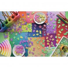 Puzzle 3000 pieces: Colored puzzles