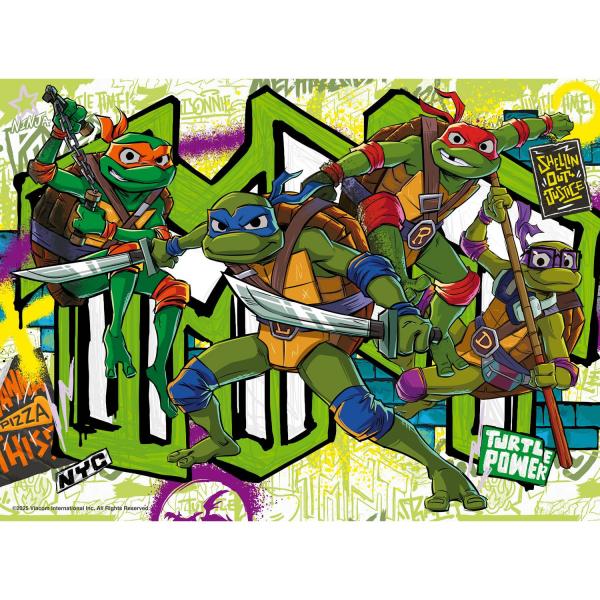 Puzzle 200 pièces XXL : Les tortues invincibles !  - Ravensburger-12004166