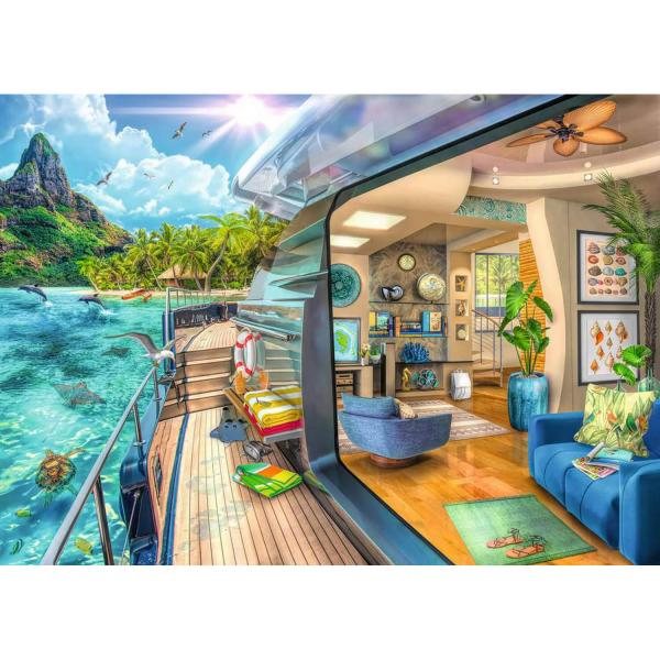 1000 piece puzzle: Cruise in the tropics - Ravensburger-16948