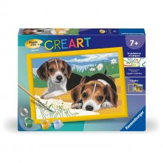 CreArt Kids 18x24cm: Beagle Puppies