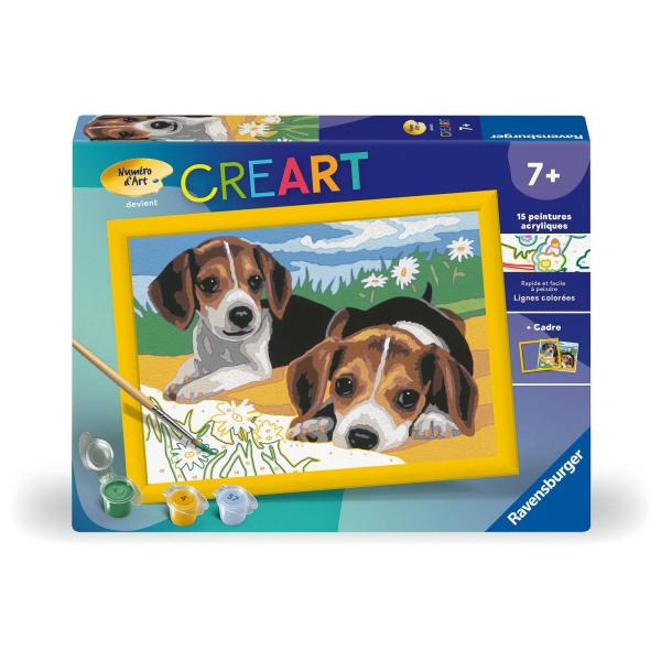 CreArt Kids 18x24cm: Beagle Puppies - Ravensburger-12023033