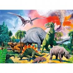 100-piece XXL puzzle: Among the dinosaurs