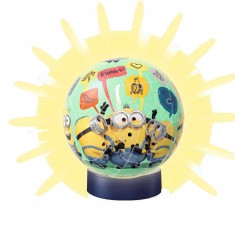 Bola de Puzzle de 72 piezas iluminada : Minions 2