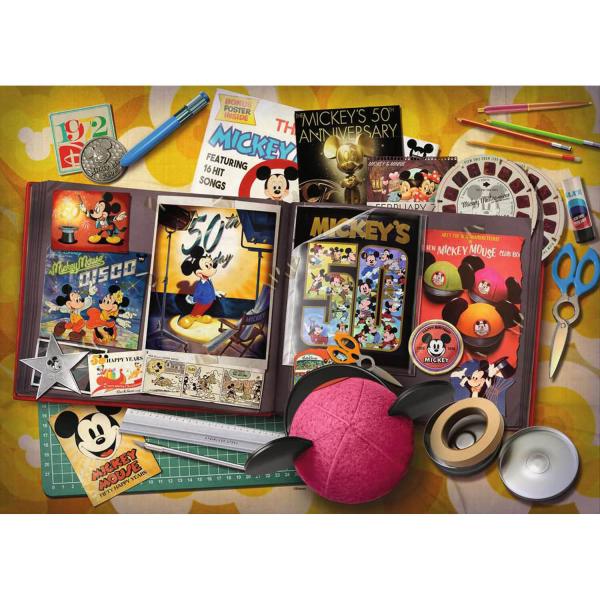 1000 piece puzzle: Mickey's Birthday 1970, Disney - Ravensburger-17586