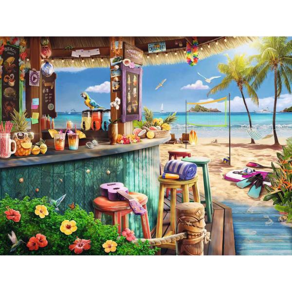 Puzzle de 1500 piezas: El bar de la playa - Ravensburger-17463