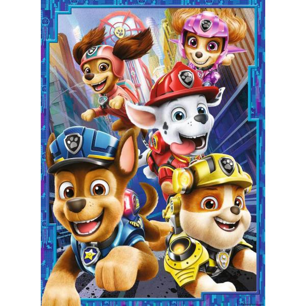 Puzzle 100 piecess XXL: Paw Patrol, the Movie: The heroic dogs - Ravensburger-13268